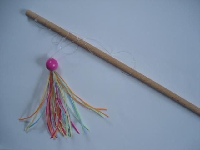 Katzen Spielangel NATURE RAFFIA