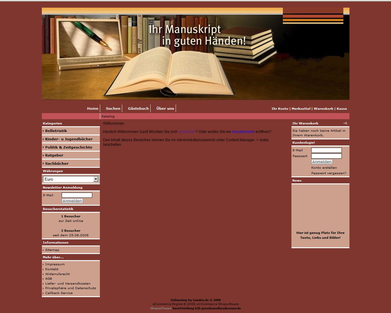 Dropshipping Shop für Bücher