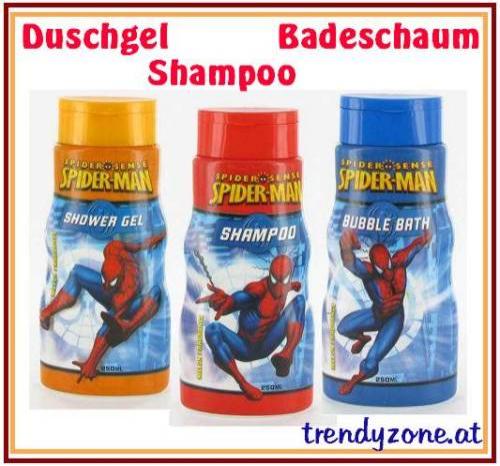 Spiderman Duschgel Shampoo Badeschaum Badespaß