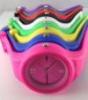 Bunte Silikon Uhren Armbanduhr Damen Herren Jelly