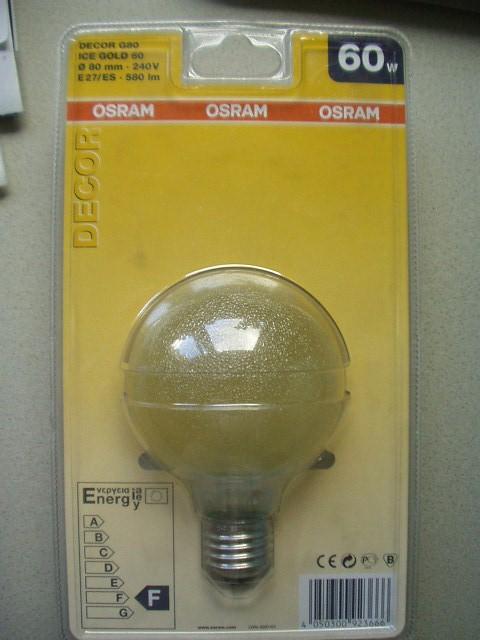 10 x Osram Globe G95 Golddekor