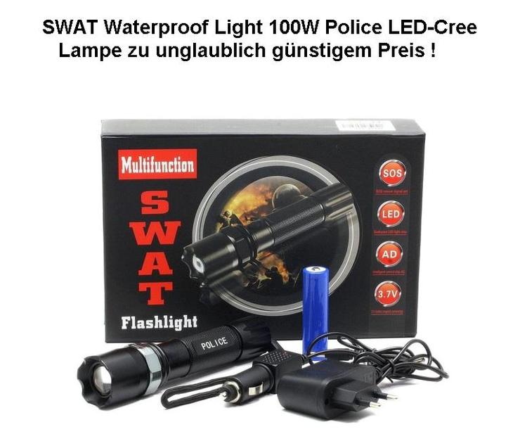 Profi Cree LED SWAT Taschenlampe HI-Power