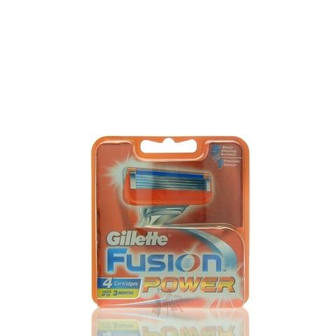 4 Gillette Fusion Power Rasierklingen