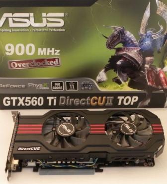 Grafikkarte ASUS GTX 560 ti 1 GB