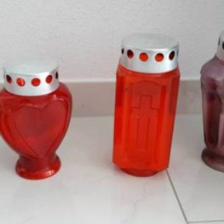Verschiedene Glasgrablichter - Mixpalette, Aktion!!!