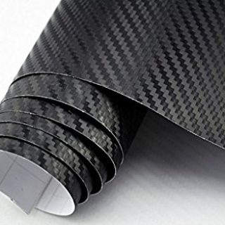 Premium Carbonfolie schwarz immer vorrätig