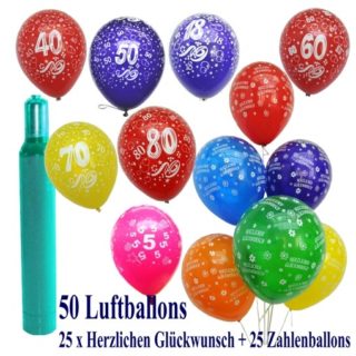 Helium-Set für Party, Geburtstag, Hochzeit etc.