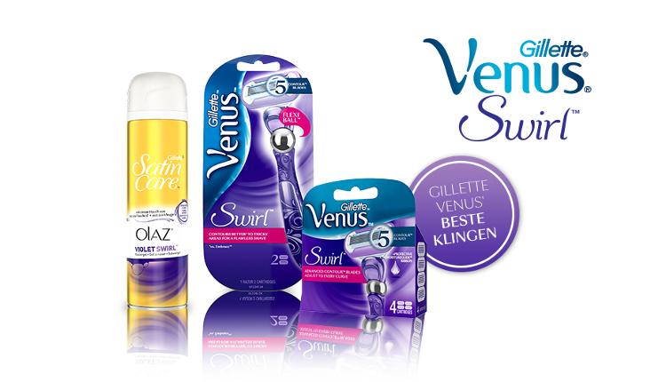 Gillette Venus, Swirl, Rasierer mit FlexBall-Technologie