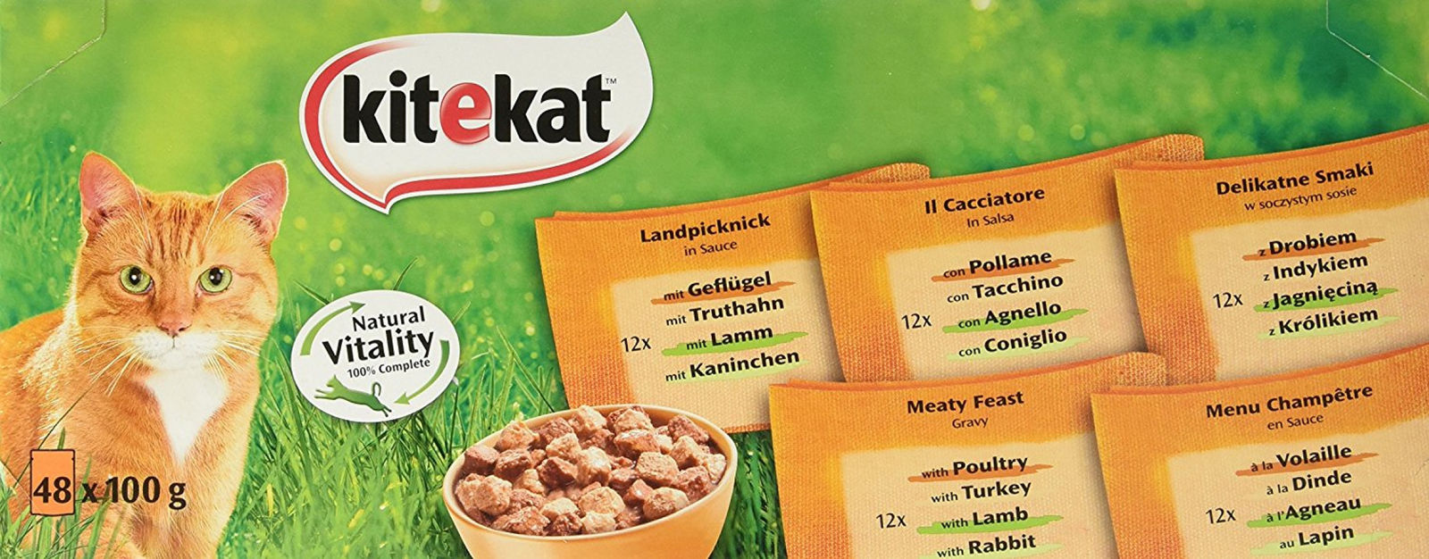 Großhändler für Kitekat Katzenfutter Landpicknick in Sauce Großpackung