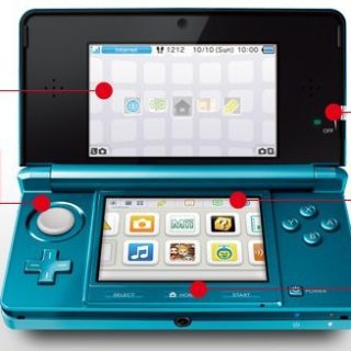 Nintendo 3DS - Konsole in Aqua blau Sonderposten