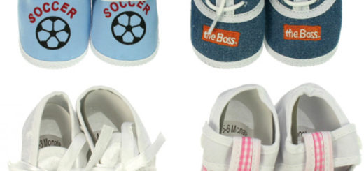 Baby Schuhe bis 6 Monate Design und Farbe sortiert