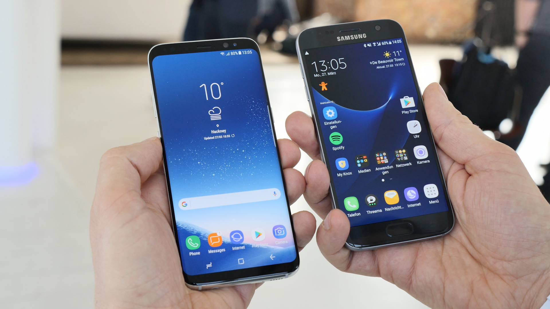 Samsung-Telefone S7, S8 + und Note 4