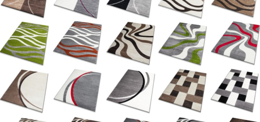 Moderner Frisee Designer Teppich, verschiedene Muster