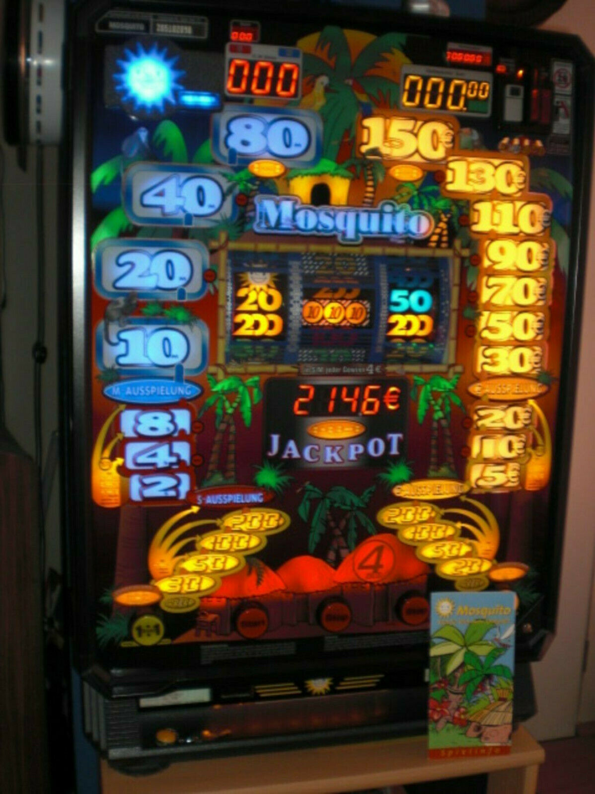 Merkur Mosquito, Geldspielautomat, Geldspielgerät
