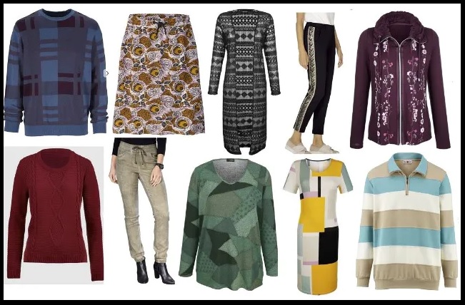 Damen- und Herrenmode Bekleidung