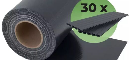 Baumarkt Restposten PVC Sichtschutzstreifen Farbe anthrazit