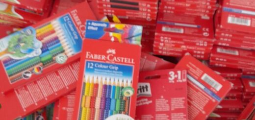 Restposten 12 FABER-CASTELL Colour GRIP Buntstifte farbsortiert