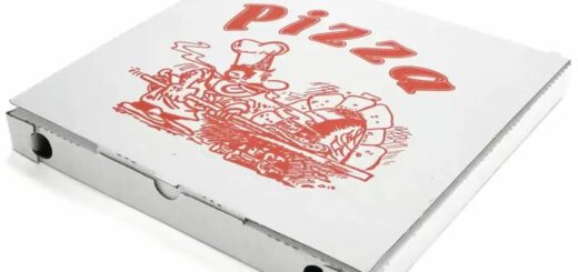 Pizzakarton 33x33x4 cm weiß